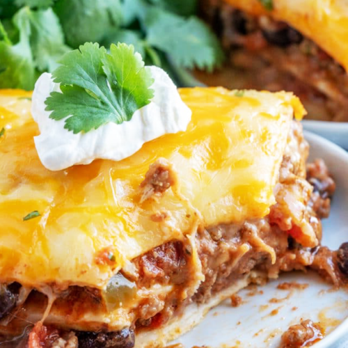 Easy Taco Lasagna – Mexican Casserole