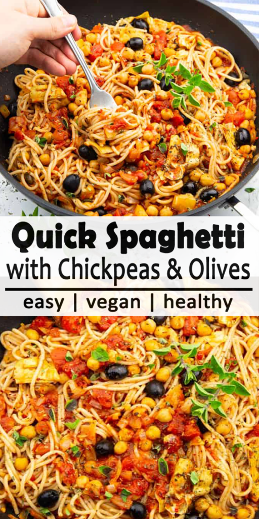 Vegan Spaghetti with Chickpeas