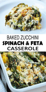 Baked Zucchini Spinach and Feta Casserole - Simplykitch