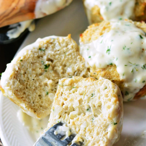 Garlic Parmesan Chicken Mini Meatloaf